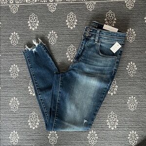 Maurices Women's Cropped Dark Blue Jeans